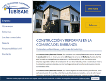 Tablet Screenshot of construccionestubisan.com